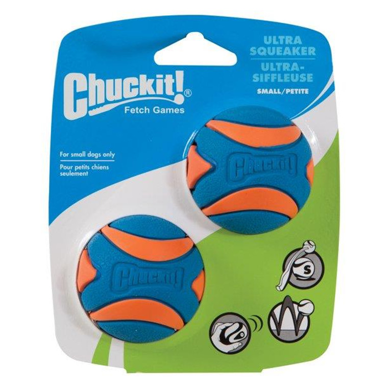 Chuckit! Ultra Squeaker Sm 2pk - 029695315374