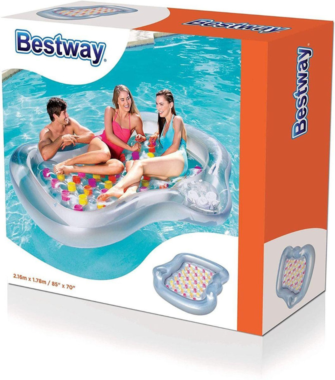 Bestway International Limited Inflatable Double Designer Pool Lounger - 43045E