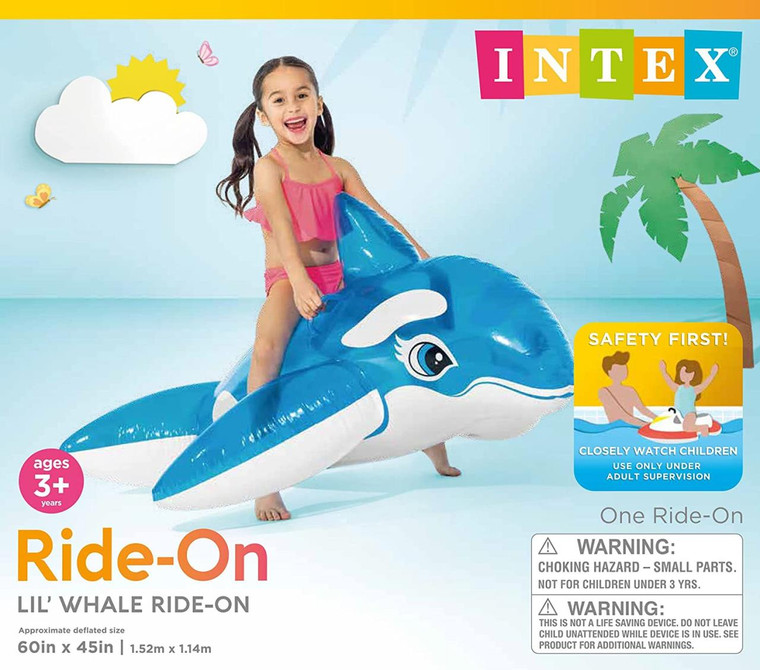 Intex Recreation Lil Whale Ride-On Float - 078257300853