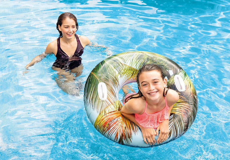 Intex Recreation Tropical Pool Tube W/ Handles - 078257313228