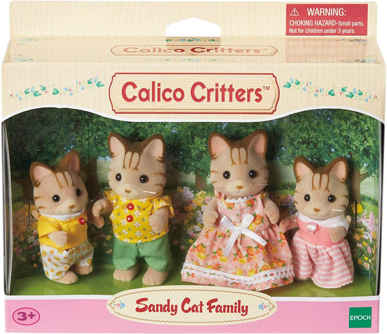 Epoch Everlasting Sandy Cat FamilCalico Critters Sandy Cat Family - 020373214064