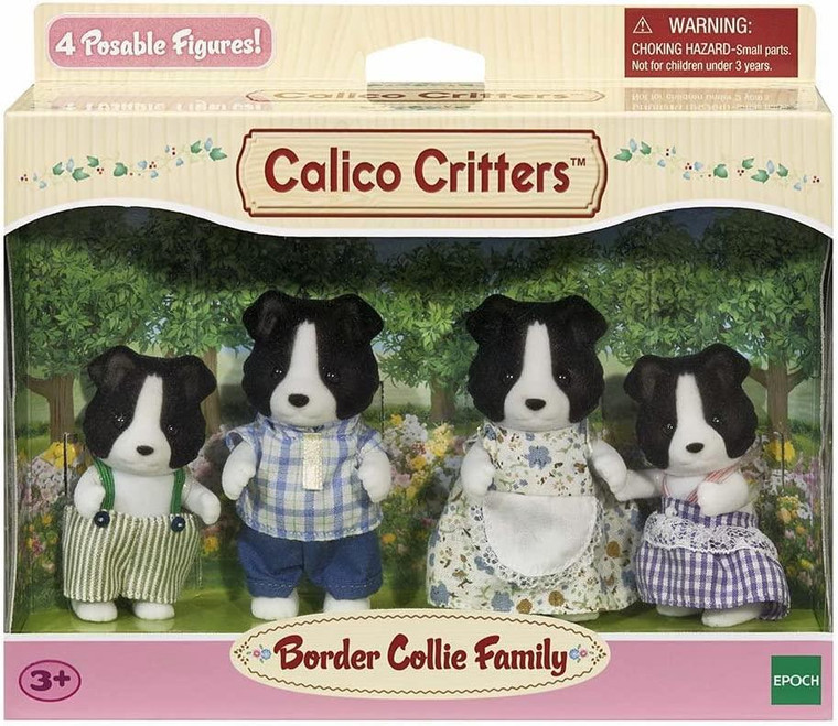Epoch Everlasting Calico Critter Border Collie Family - 020373214583