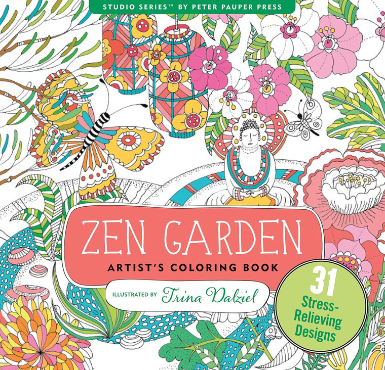 Peter Pauper Zen Garden Adult Coloring Book - 9781441320063