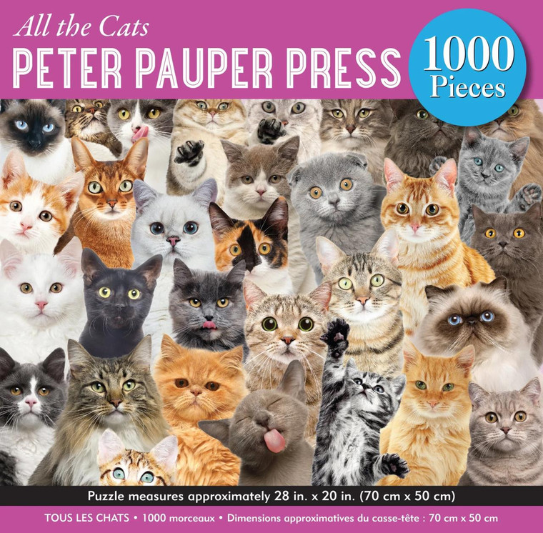 Peter Pauper All The Cats 1000pc Puzzle - 9781441334947