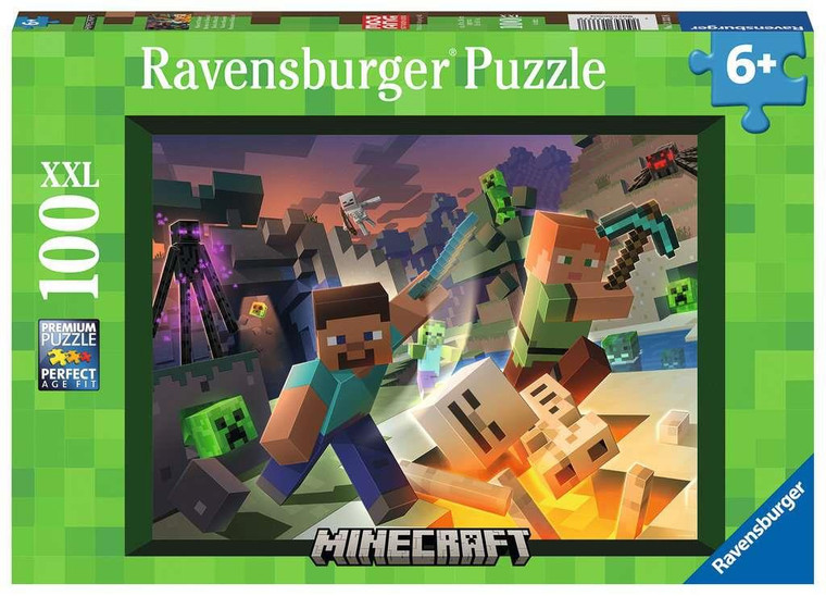 Ravensburger Monster Minecraft 100pc Puzzle - 4005556133338