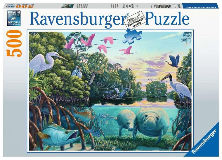 Ravensburger Manatee Moments 500pc Puzzle - 4005556169436