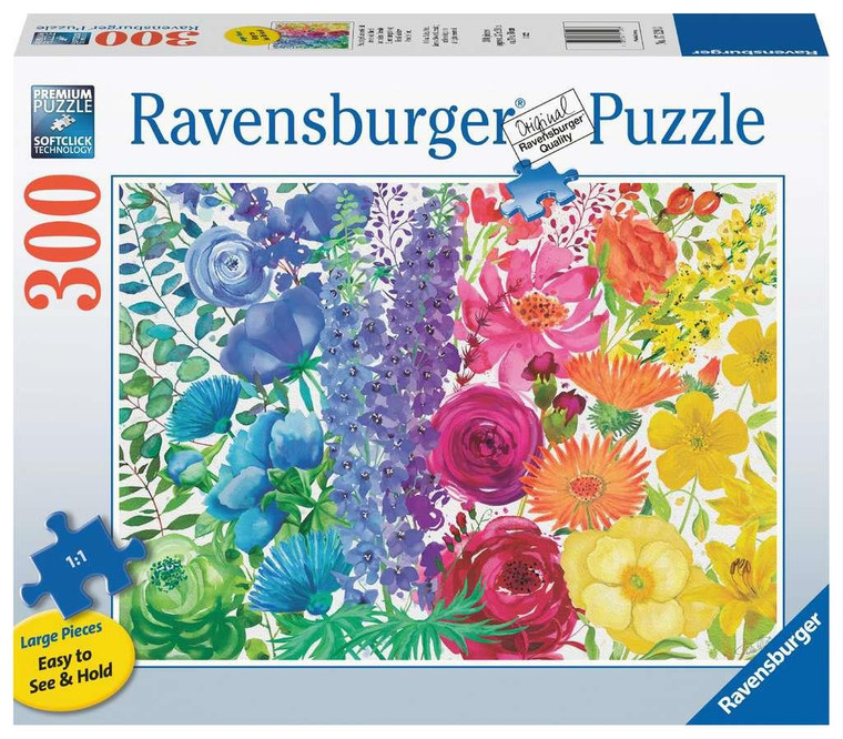 Ravensburger Floral Rainbow 300pc Puzzle - 4005556171293