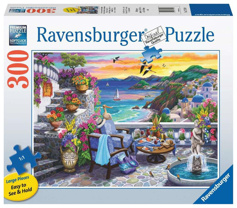 Ravensburger Santorini Sunset 300pc Puzzle - 4005556171309