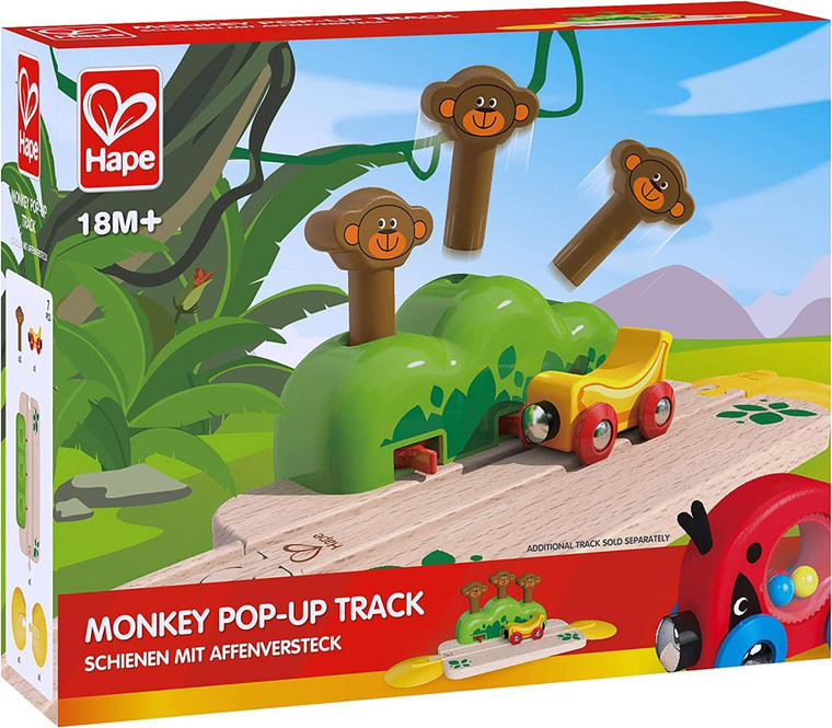 Hape International Monkey Pop-Up Track - 6943478015104