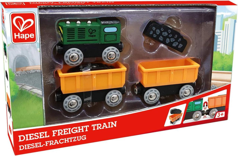 Hape International Deisel Freight Train - 6943478018297