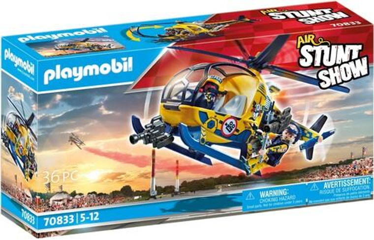 Playmobil Air Stunt Show Helicopter With Film Crew - 4008789708335