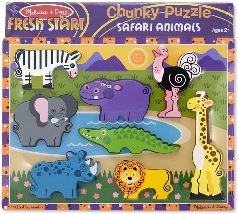 Mellissa & Doug Safari Chunky Puzzle - 000772037228