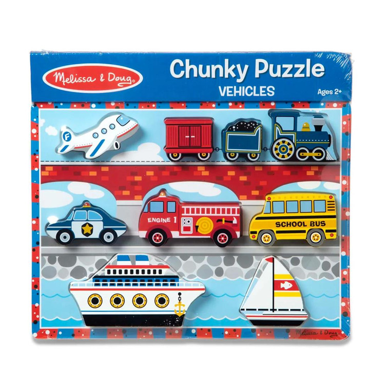 Mellissa & Doug Vehicles Chunky Puzzle - 000772037259