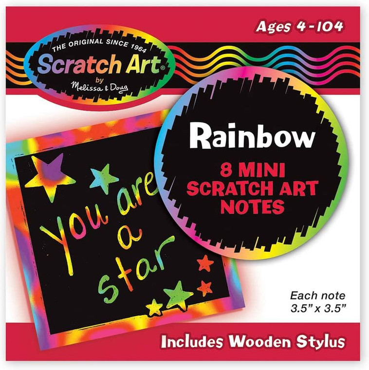 Mellissa & Doug Rainbow Mini Scratch Art - 000772059312
