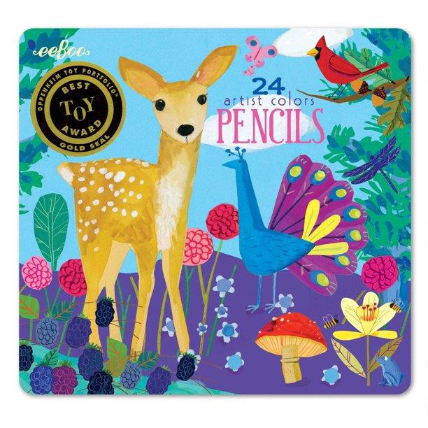 Eeboo Life On Earth 24 Colored Pencil Pack - 689196503986