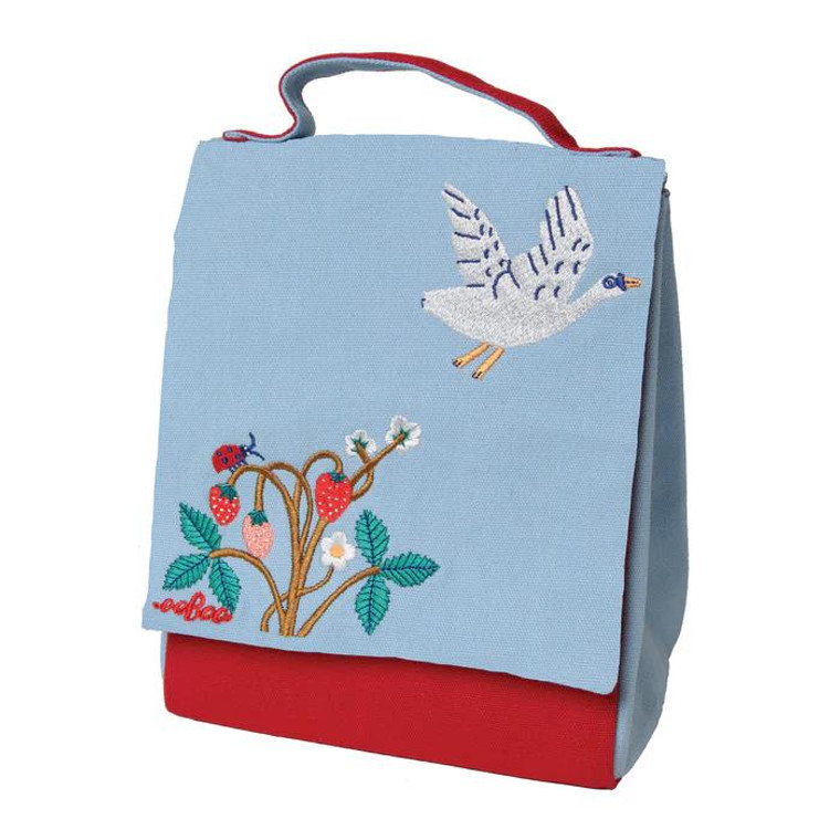 Eeboo Swan & Strawberries Lunchbag - 689196507069