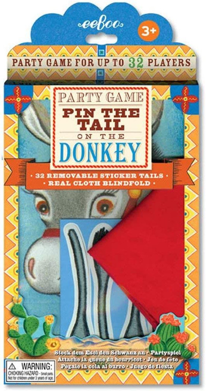 Eeboo Party Game Pin The Tail On The Donkey - 689196596353
