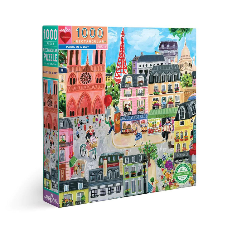 Eeboo Paris In A Day 1000pc Puzzle - 689196510359