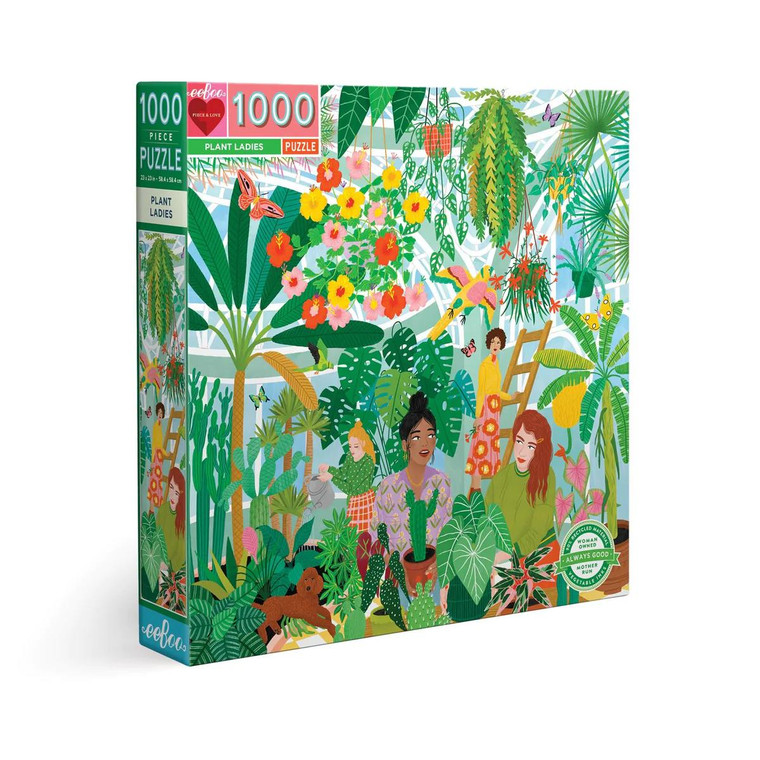 Eeboo Plant Ladies 1000 Pc Puzzle - 689196510403