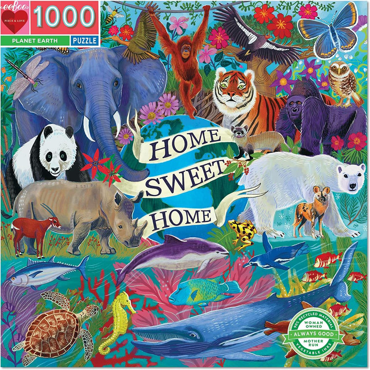 Eeboo Planet Earth 1000pc Puzzle - 689196510472