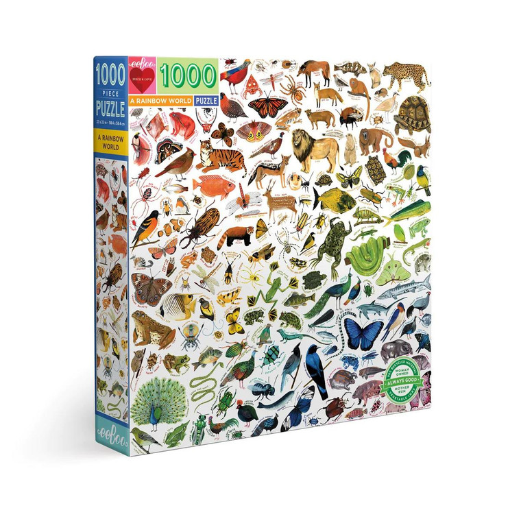 Eeboo Rainbow World 1000 Pc Puzzle - 689196509971
