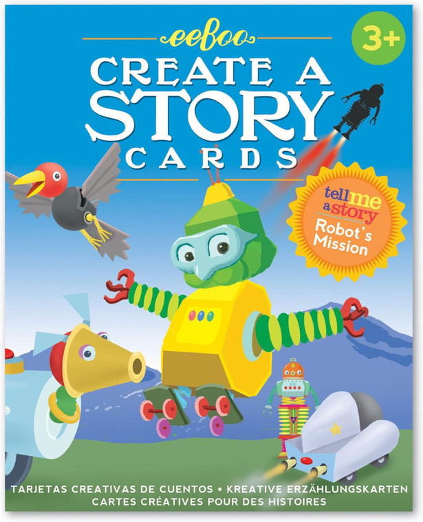 Eeboo Create A Story Cards- Robot's Mission - 689196504563