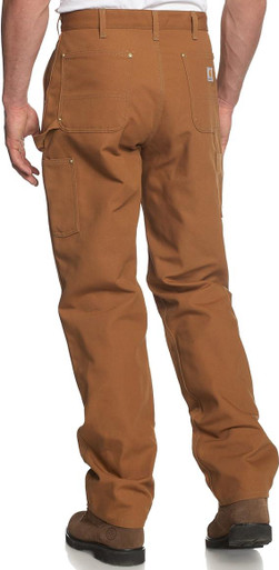 Carhartt Men's 29x30 Brown Cotton Straight Leg Non-Denim Bottoms B01-BRN -  The Home Depot