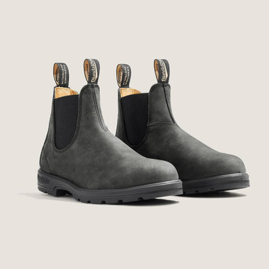 Blundstone CLASSICS Black クラシックス 黒 Blundstone Classic Chelsea Boot #587 - Rustic Black - Yeager's
