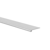 Illustration of Extruded Aluminum Hardware in Clear Anodize Finish Bulb Pull - PB63