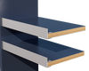 Scalloped Safety Edge Shelf Stiffener for 3/4" Fit - SSCSE630750-96CA