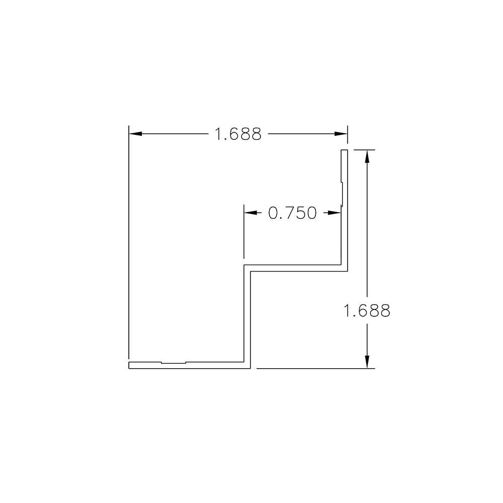Inside Corner - Millwork: 1-11/16