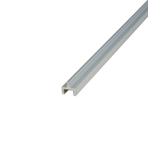 Slide Track - Economy - Single Drop-In Base: 1/2" Width x 1/2" Height x 1/16" Thickness - 6063-T5 Aluminum