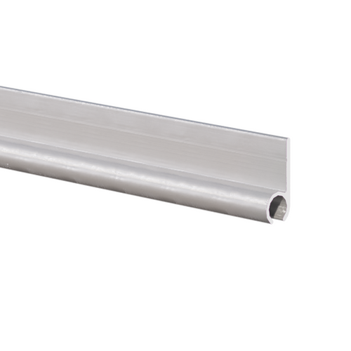 Illustration of extruded aluminum hardware Awning Rail AWN63180 in clear anodized finish