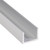 Aluminum U Channel 11/16" x 1/2" x 1/16" – Fits 9/16" – 6063-T5