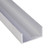 Aluminum U Channel 1-1/2" x 3/4" x 1/16" – Fits 1-3/8" – 6063-T5