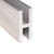 Aluminum H Channel 1" x 2-3/8" x 1/4" – Fits 1/2" – 6063-T5