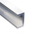 Aluminum U Channel 1" x 1/2" x 1/8" – Fits 3/4" – 6063-T5
