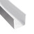 Aluminum Radiused U Channel 2" x 2" x 1/8" – Fits 1-3/4" – 1/8" Radius – 6063-T5