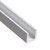 Aluminum U Channel 3/8" x 7/16" x 1/16" – Fits 1/4" – 6063-T5