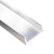 Aluminum U Channel 2" x 1/2" x 1/8" – Fits 1-3/4" – 6063-T5