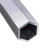 Aluminum Hex Tube 1-1/4" x 1/8" – 6061-T6