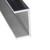 Aluminum U Channel 2" x 1" x 1/8" – Fits 1-3/4" – 6063-T5