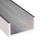 Aluminum U Channel 2" x 1" x 1/8" – Fits 1-3/4" – 6063-T5