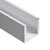 Aluminum U Channel 7/8" x 1" x 1/16" – Fits 3/4" – 6063-T5