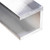 Aluminum U Channel 2" x 2" x 1/4" – Fits 1-1/2" – 6063-T5