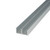 Slide Track Vertical Jamb / Drop-In Base Channel – 1/2” Channel – 6063-T5
