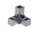Press Fit Tube 3-Way Corner Connector