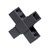 Press Fit Tube 4-Way Cross Connector