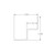 Aluminum Millwork Inside Corner Trim– 1/16" Reveal – 3/4" Panel  – 6063-T5
