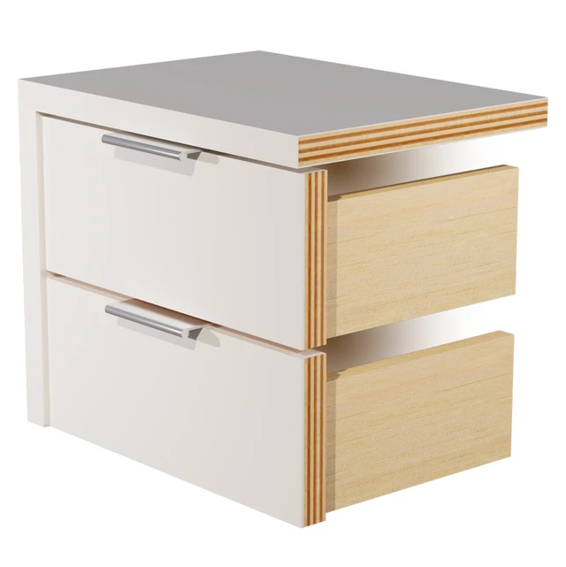 Drawer Pull Tab aluminum pull - installed